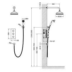 Timo Душевая система Petruma SX-5169/02SM – фотография-8